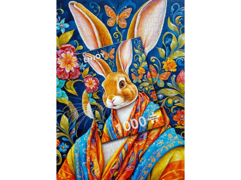 Puzzle 1000 piese Enjoy – Cool Rabbit [3]