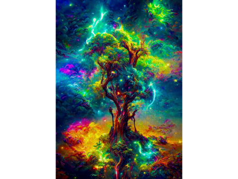 Puzzle 1000 piese Enjoy – Cosmic Tree of Life [1]