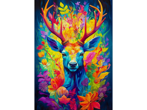 Puzzle 1000 piese Enjoy – Crowned Stag [1]