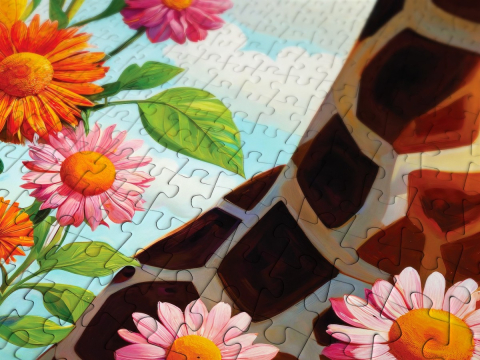 Puzzle 1000 piese Enjoy – Cute Giraffe [4]