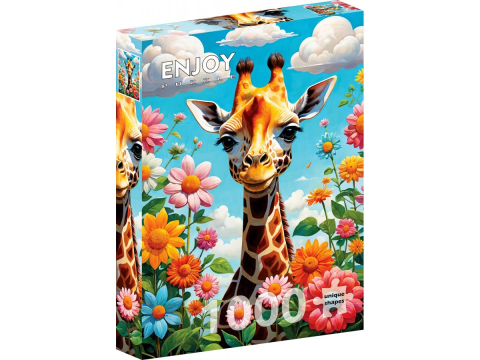 Puzzle - Puzzle 1000 piese Enjoy – Cute Giraffe