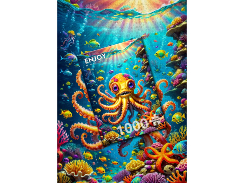 Puzzle 1000 piese Enjoy – Cute Octopus [3]