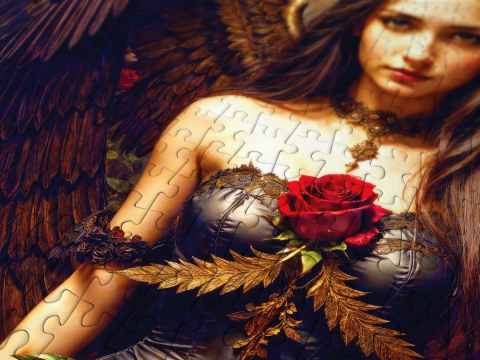 Puzzle 1000 piese Enjoy – Dark Angel [4]