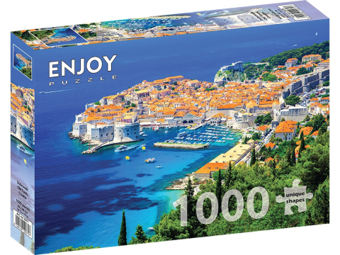 Puzzle - Puzzle 1000 piese Enjoy – Dubrovnik Old Town, Croatia