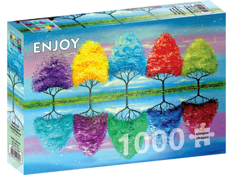 Puzzle 1000 piese - Puzzle 1000 piese Enjoy – Each Tree Has Its Own Colorful History