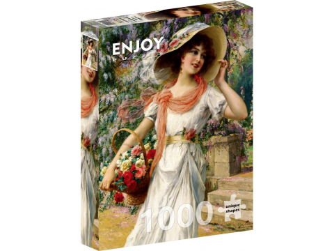 Puzzle 1000 piese - Puzzle 1000 piese Enjoy – Emile Vernon: The Flower Garden