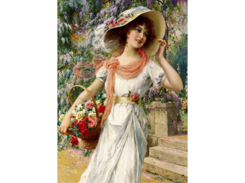 Puzzle 1000 piese Enjoy – Emile Vernon: The Flower Garden [1]