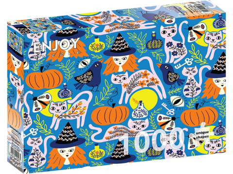 Puzzle - Puzzle 1000 piese Enjoy – Enchanted Cats
