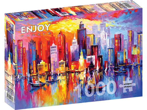Puzzle 1000 piese - Puzzle 1000 piese Enjoy – Evening New York