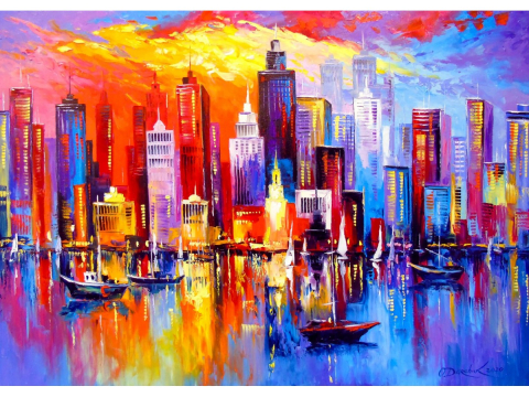 Puzzle 1000 piese Enjoy – Evening New York [1]