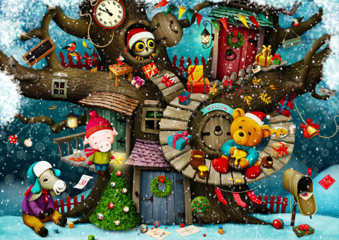 Puzzle 1000 piese Enjoy – Fairy Tale Christmas [1]