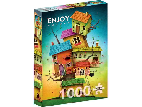Puzzle - Puzzle 1000 piese Enjoy – Fairy Tale Houses