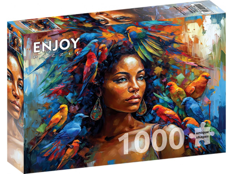 Puzzle - Puzzle 1000 piese Enjoy – Feathery Queen