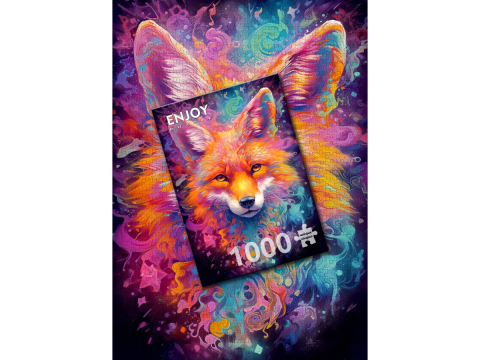 Puzzle 1000 piese Enjoy – Fiery Fox [3]