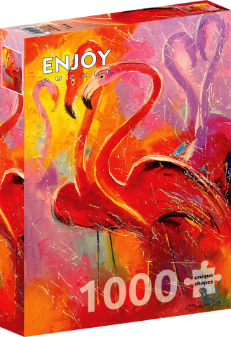 Puzzle 1000 piese - Puzzle 1000 piese Enjoy – Flamingo