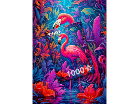Puzzle 1000 piese Enjoy – Flamingo Miracle [3]