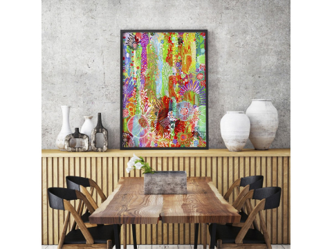 Puzzle 1000 piese Enjoy – Floral Curtain [5]