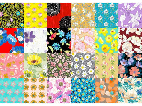 Puzzle 1000 piese Enjoy – Floral Patterns [1]