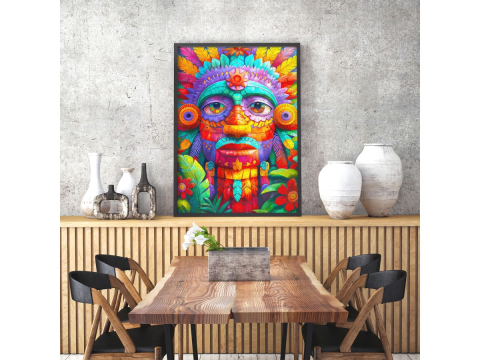 Puzzle 1000 piese Enjoy – Floral Totem [5]