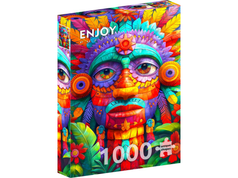 Puzzle - Puzzle 1000 piese Enjoy – Floral Totem