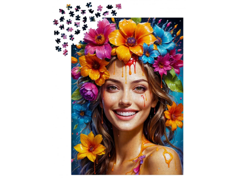 Puzzle 1000 piese Enjoy – Flower Girl [2]