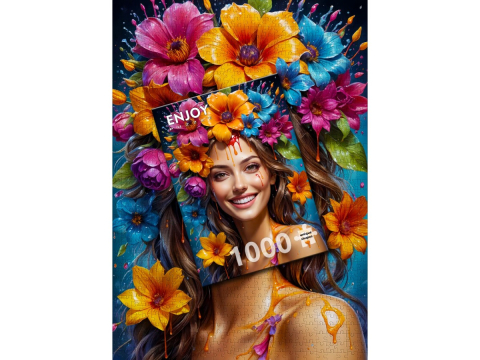 Puzzle 1000 piese Enjoy – Flower Girl [3]