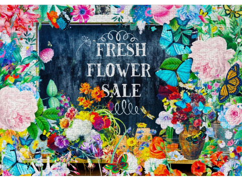 Puzzle 1000 piese Enjoy – Flower Sale [1]