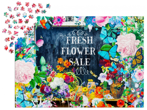 Puzzle 1000 piese Enjoy – Flower Sale [2]