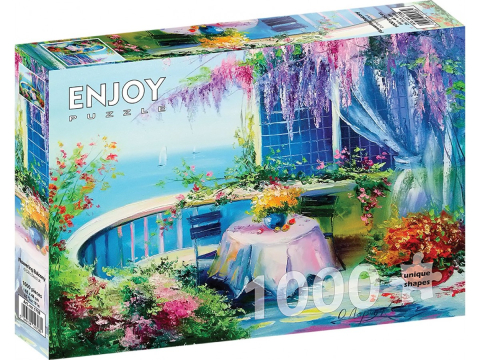 Puzzle 1000 piese - Puzzle 1000 piese Enjoy – Flowering Balcony