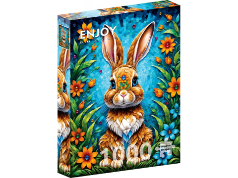 Puzzle - Puzzle 1000 piese Enjoy – Garden Bunny