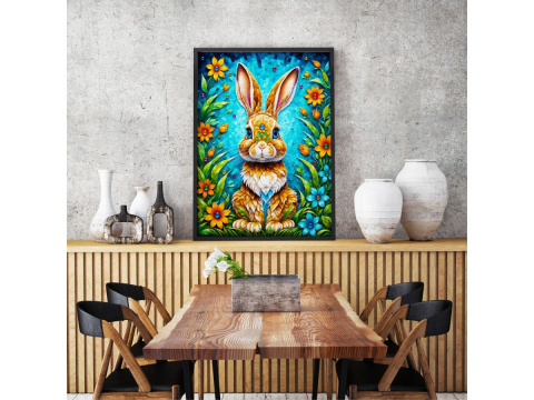 Puzzle 1000 piese Enjoy – Garden Bunny [5]