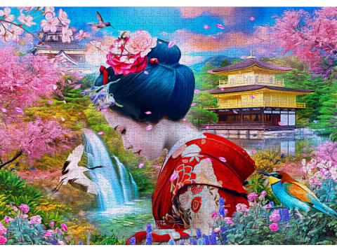 Puzzle 1000 piese Enjoy – Geisha Garden [1]
