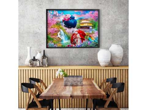 Puzzle 1000 piese Enjoy – Geisha Garden [5]