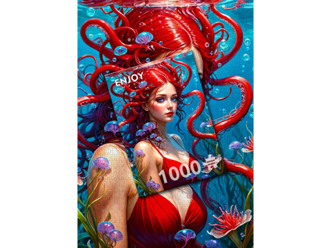 Puzzle 1000 piese Enjoy – Ginger Mermaid [3]