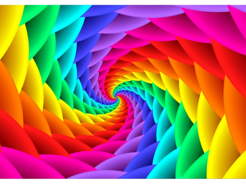 Puzzle 1000 piese Enjoy – Gradient Rainbow Swirl [1]