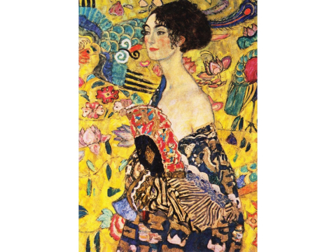 Puzzle 1000 piese Enjoy – Gustav Klimt: Lady with a Fan [1]