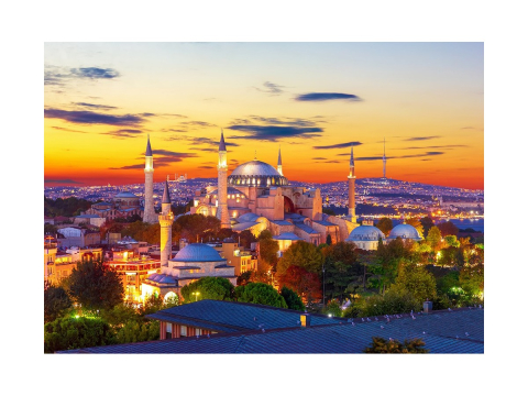 Puzzle 1000 piese Enjoy – Hagia Sophia at Sunset, Istanbul [1]