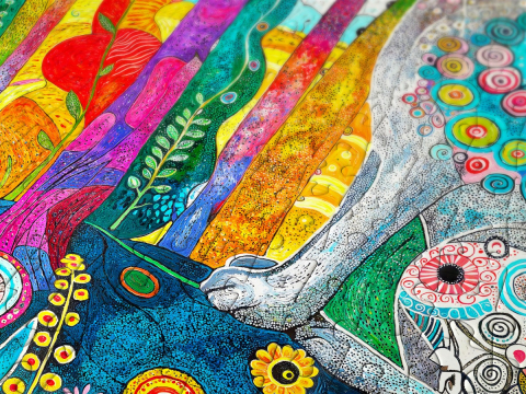 Puzzle 1000 piese Enjoy – Hare’s Whimsical Land [4]