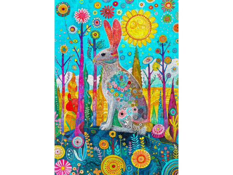 Puzzle 1000 piese Enjoy – Hare’s Whimsical Land [1]