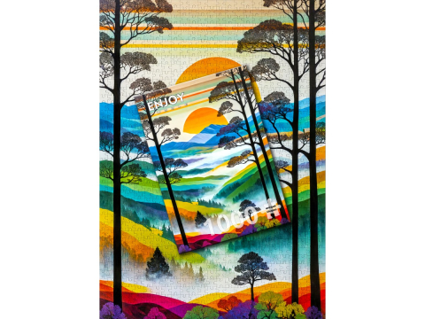 Puzzle 1000 piese Enjoy – Hilltops Breeze [3]