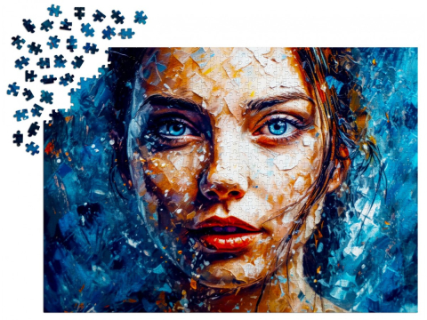 Puzzle 1000 piese Enjoy – Icy Gaze [2]