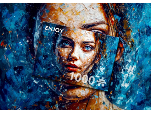 Puzzle 1000 piese Enjoy – Icy Gaze [3]