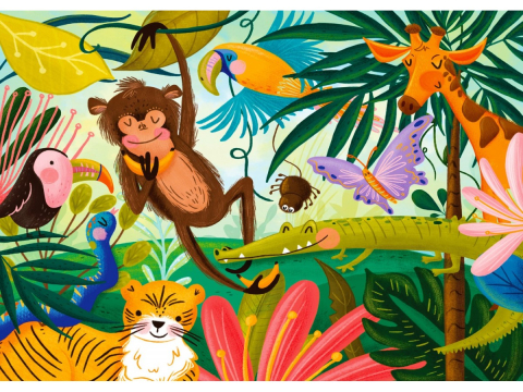 Puzzle 1000 piese Enjoy – In the Jungle [1]