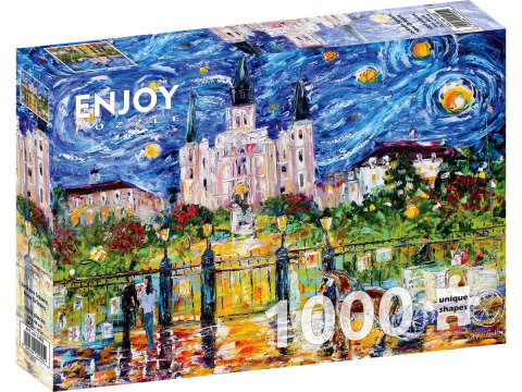 Puzzle 1000 piese - Puzzle 1000 piese Enjoy – Jackson Square New Orleans