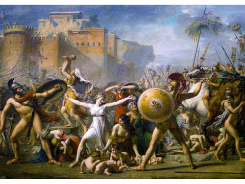 Puzzle 1000 piese Enjoy – Jacques-Louis David: The Intervention of the Sabine Women [1]