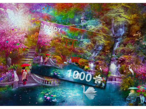 Puzzle 1000 piese Enjoy – Japanese Garden [3]