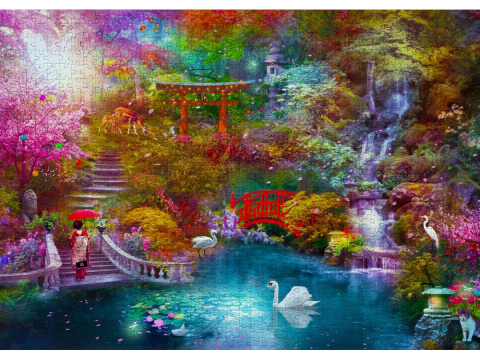 Puzzle 1000 piese Enjoy – Japanese Garden [1]