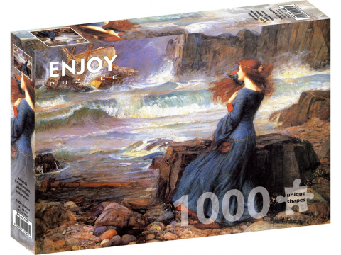 Puzzle 1000 piese - Puzzle 1000 piese Enjoy – John William Waterhouse: Miranda in The Tempest