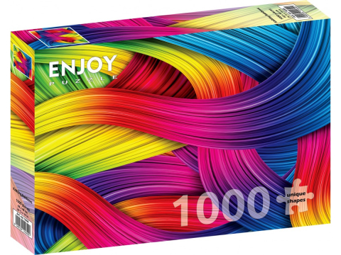 Puzzle 1000 piese - Puzzle 1000 piese Enjoy – Knitting Rainbows