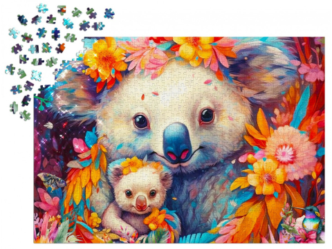 Puzzle 1000 piese Enjoy – Koala Kuddles [2]